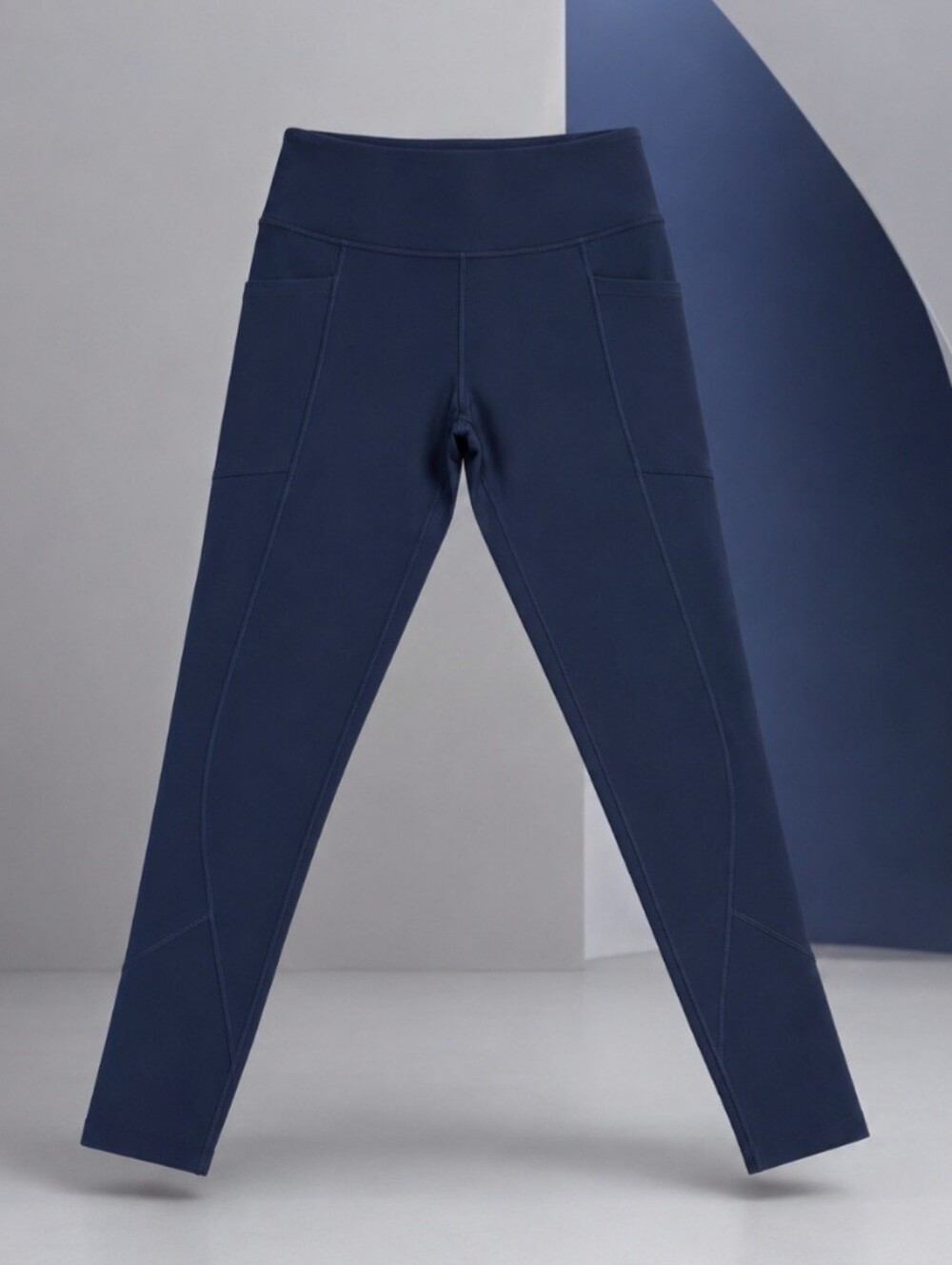 Victoria's Secret Victoria Sport XS Leggings Navy Blue W/Two Side Pockets